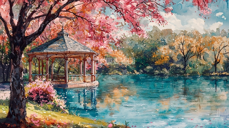 高清大图下载【趣麦麦图】春日公园景色