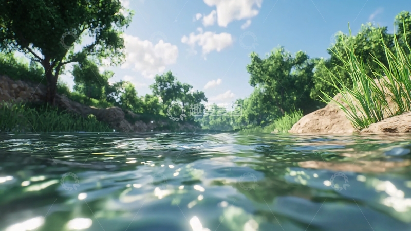 高清大图下载【趣麦麦图】河流