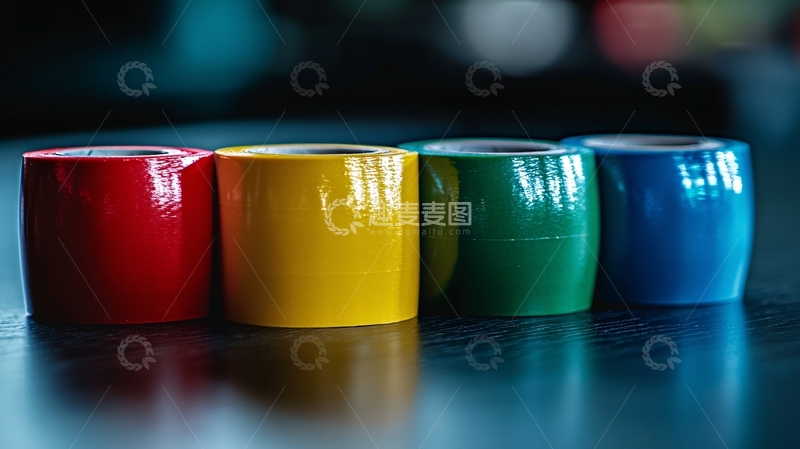 高清大图下载【趣麦麦图】彩色胶带卷