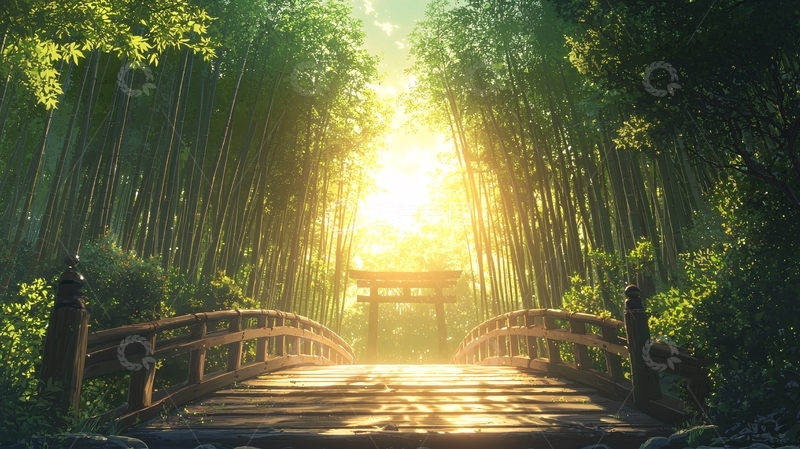 高清大图下载【趣麦麦图】竹林小径