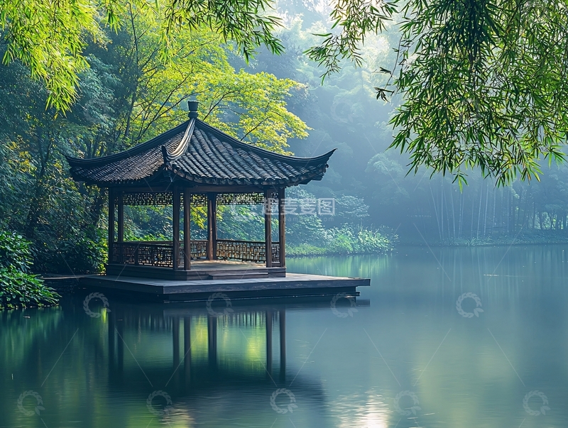 高清大图下载【趣麦麦图】水墨江南