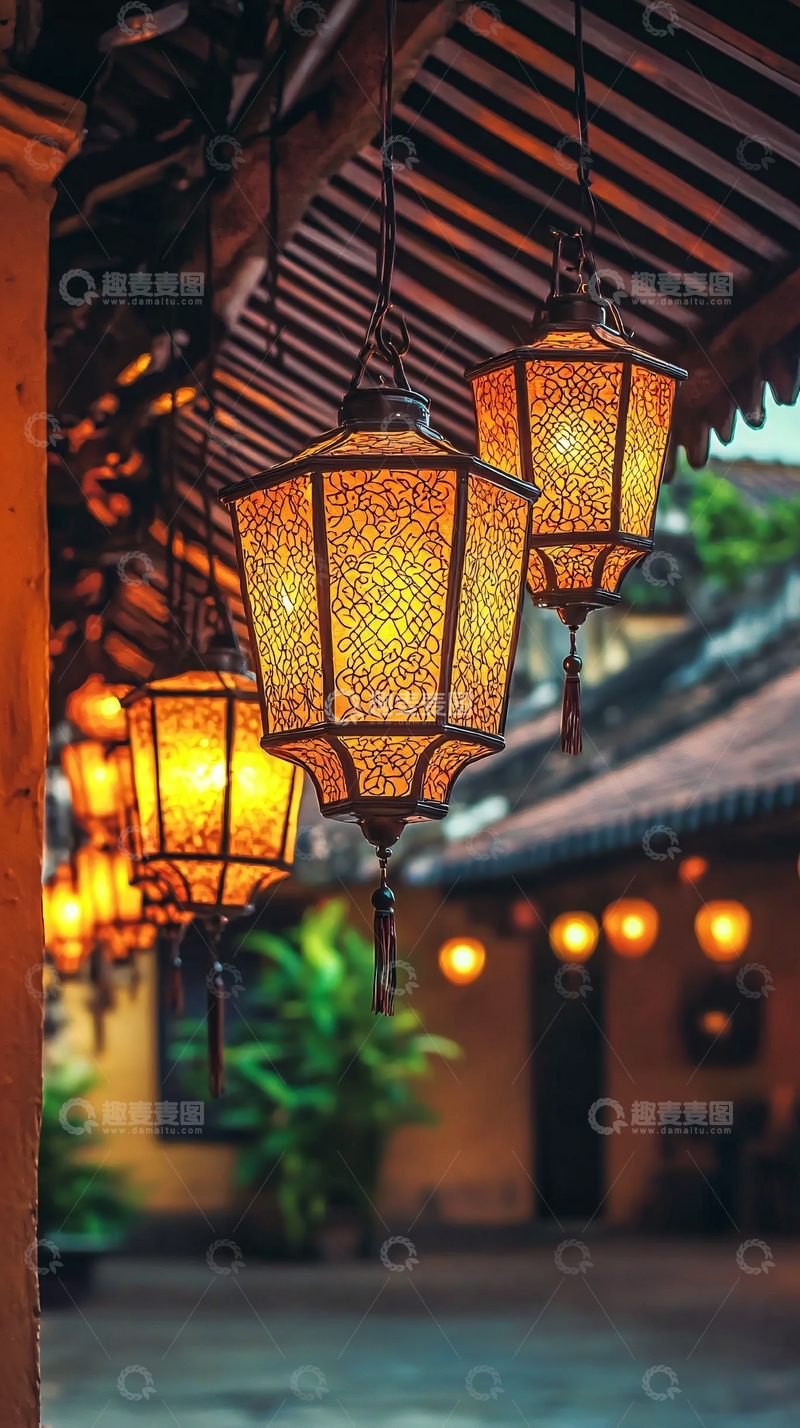 高清大图下载【趣麦麦图】中式灯笼