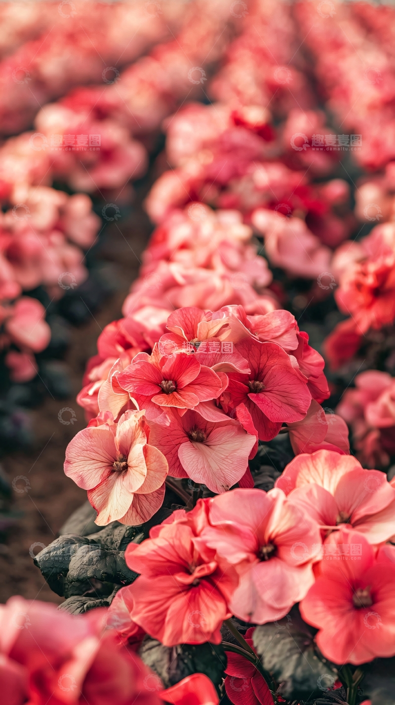 高清大图下载【趣麦麦图】粉红色花田