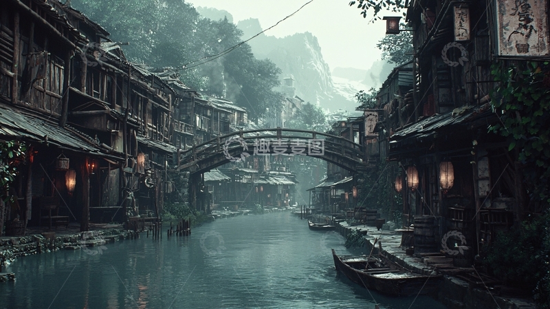 高清大图下载【趣麦麦图】水墨江南