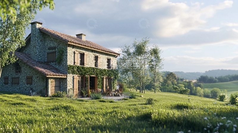 高清大图下载【趣麦麦图】乡村别墅