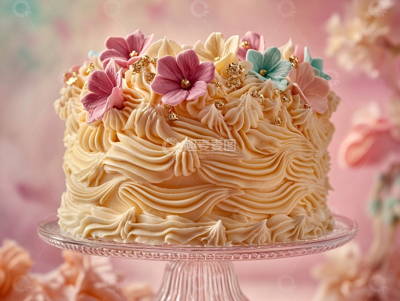 高清大图下载【趣麦麦图】奶油裱花蛋糕