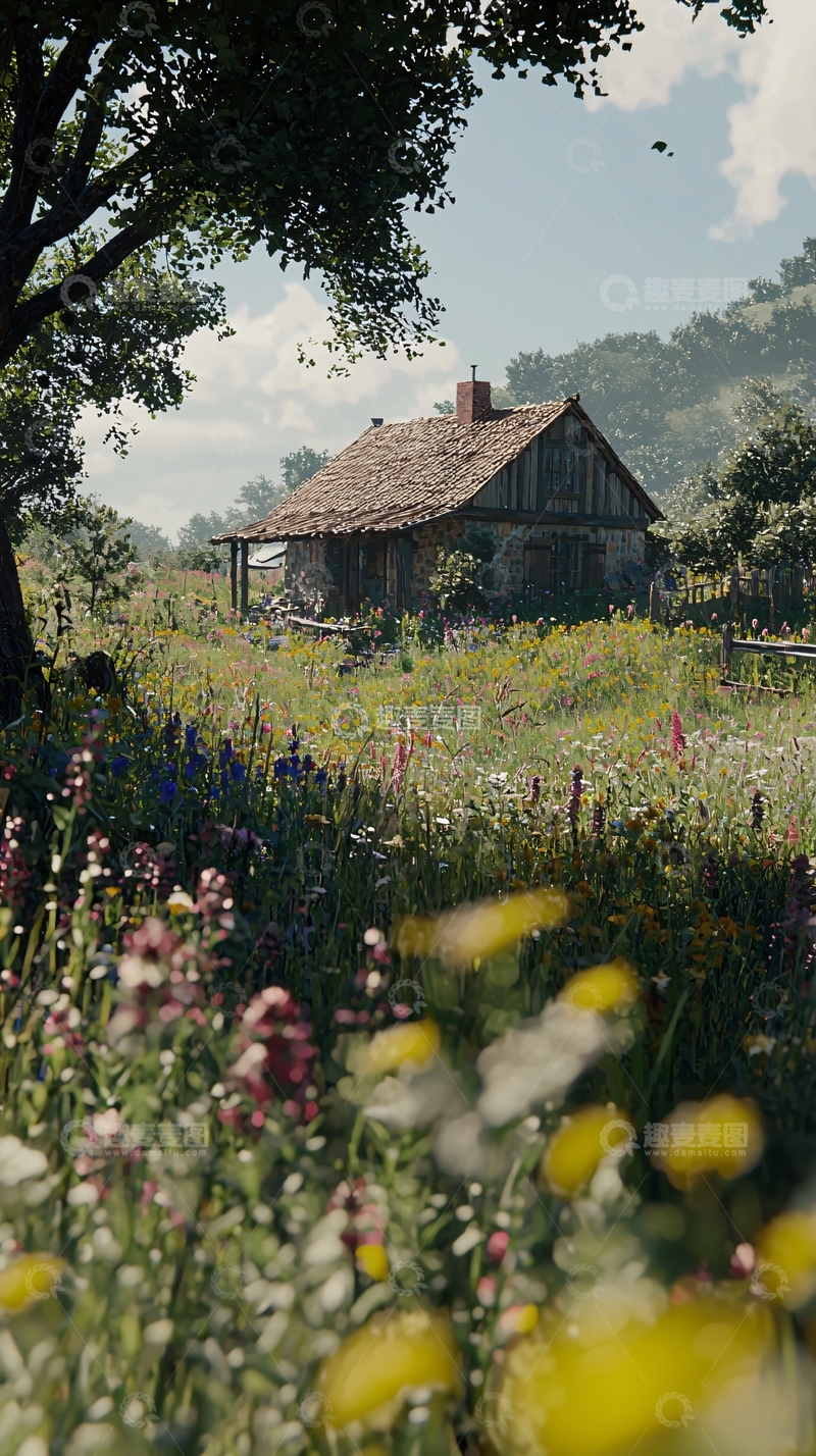 高清大图下载【趣麦麦图】田园乡村小屋