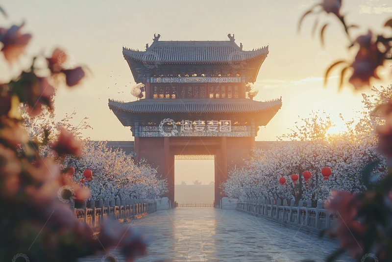 高清大图下载【趣麦麦图】中式牌楼