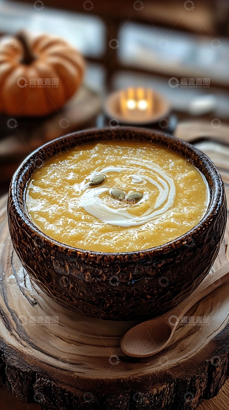 高清大图下载【趣麦麦图】南瓜浓汤