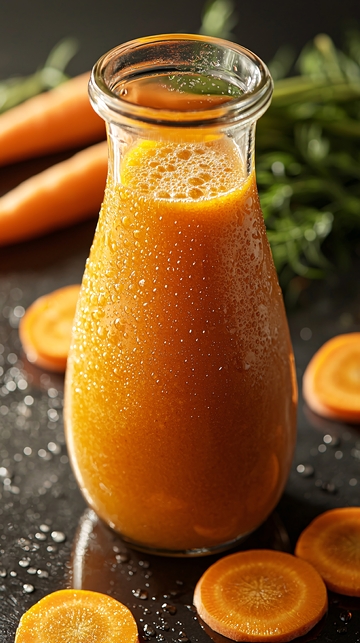 鲜榨胡萝卜汁饮料