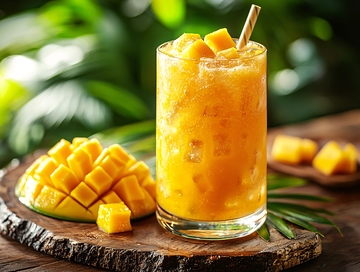 芒果冰沙饮料