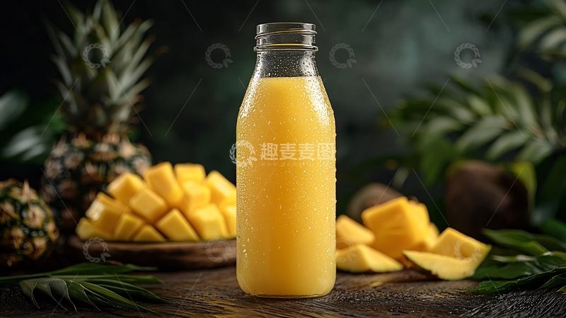 高清大图下载【趣麦麦图】芒果汁