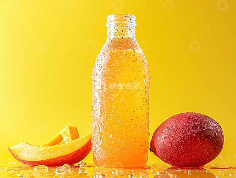 高清大图下载【趣麦麦图】芒果汁饮料