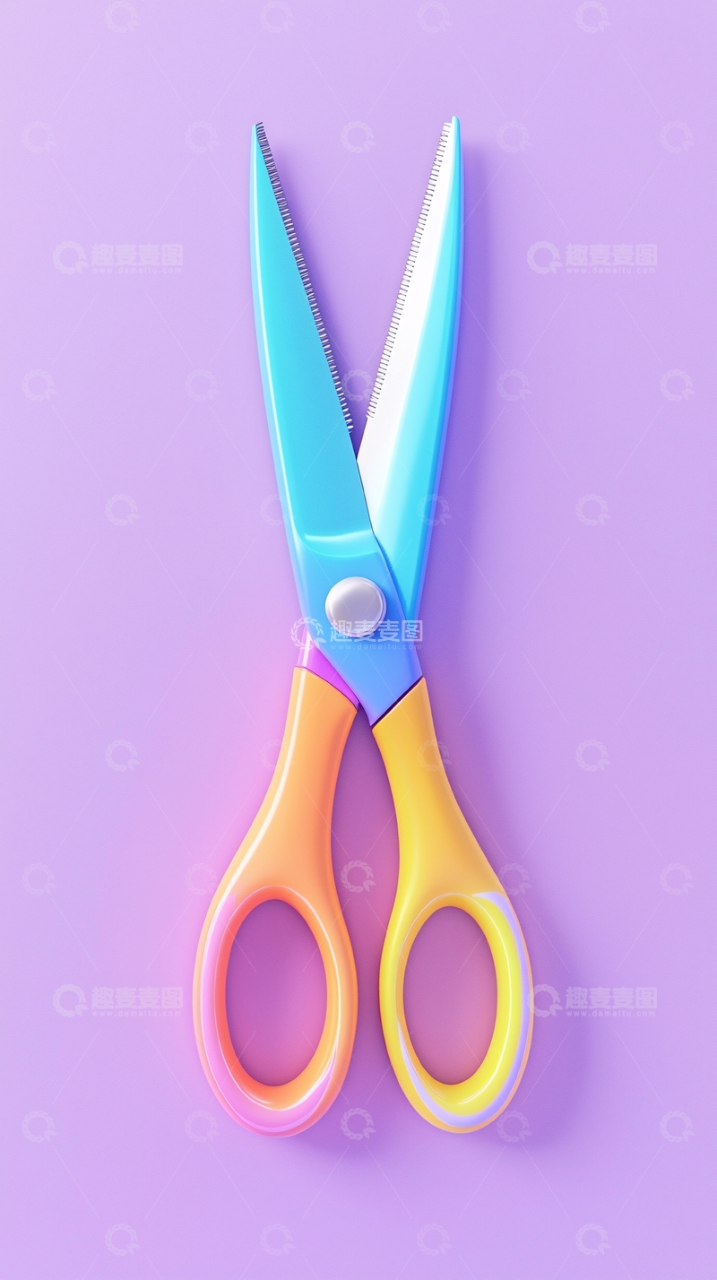 高清大图下载【趣麦麦图】彩色剪刀