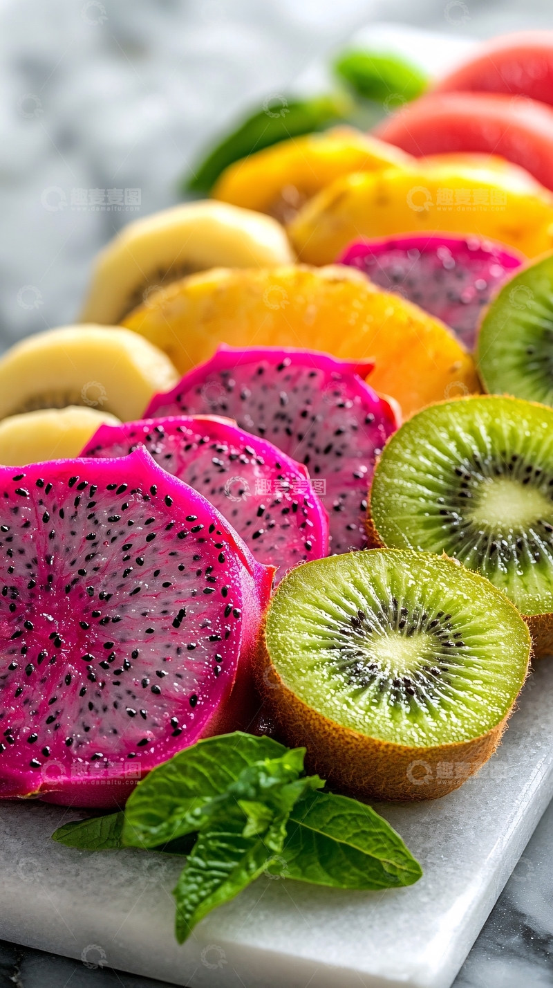 高清大图下载【趣麦麦图】彩虹水果拼盘