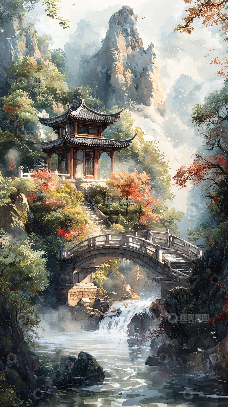 高清大图下载【趣麦麦图】山水画