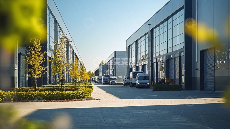 高清大图下载【趣麦麦图】现代工业园区建筑外景