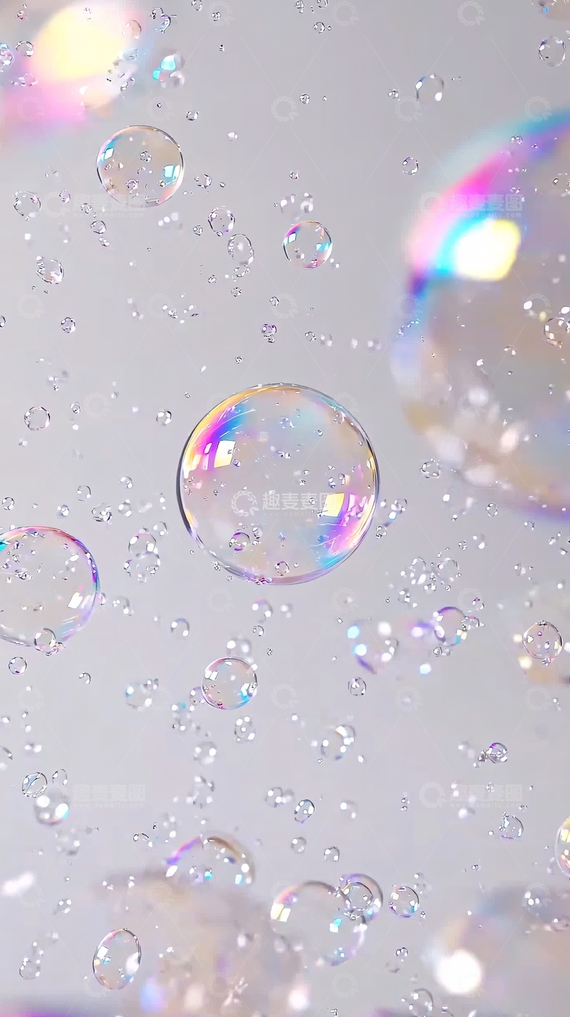 高清大图下载【趣麦麦图】梦幻泡泡背景图