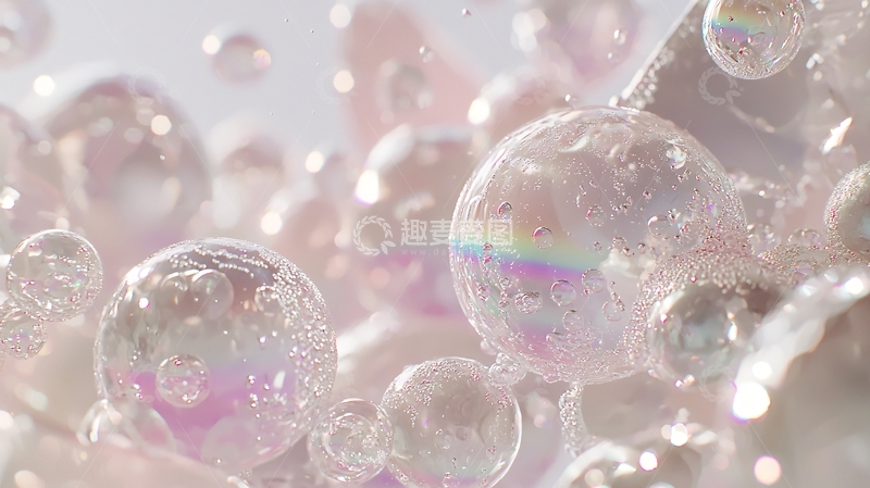 高清大图下载【趣麦麦图】梦幻泡泡背景7