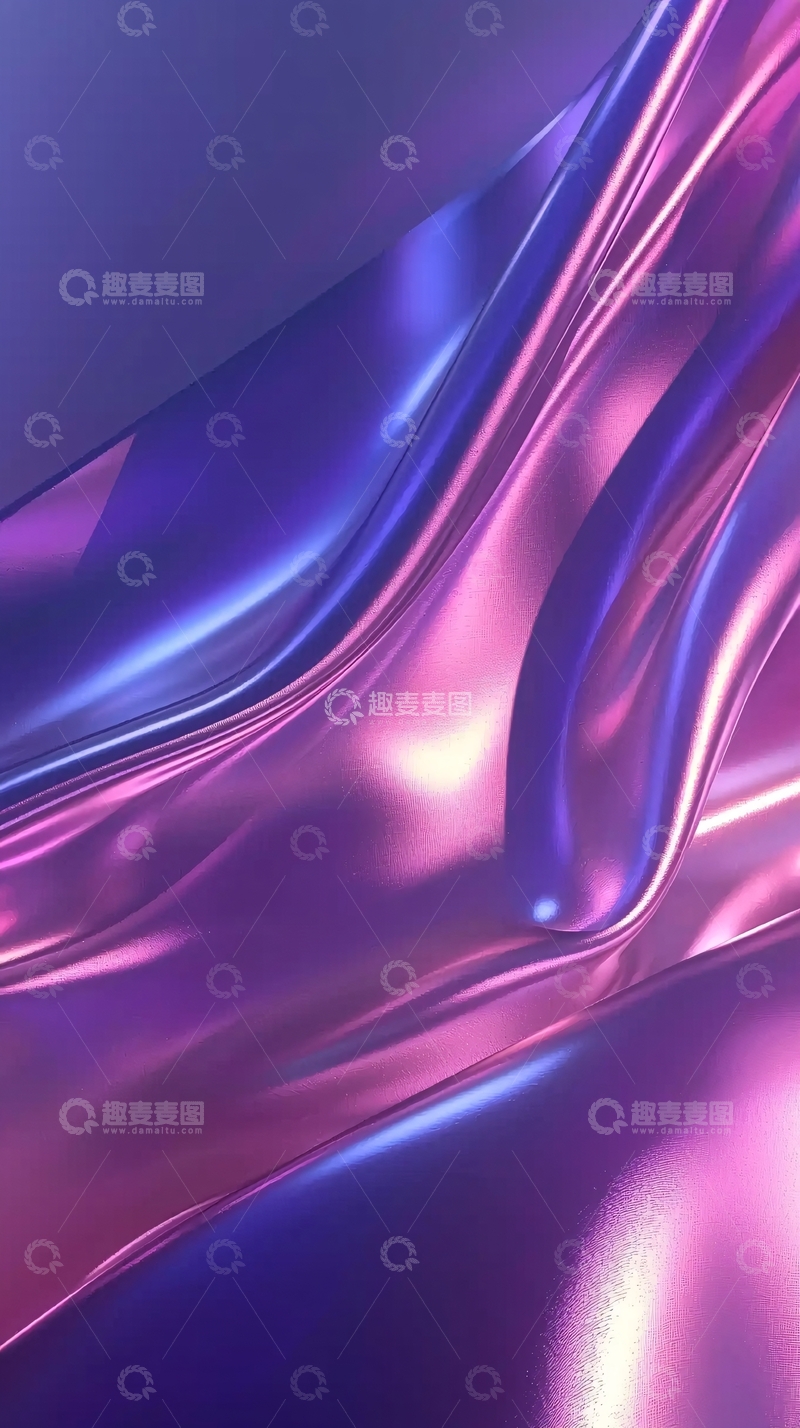 高清大图下载【趣麦麦图】梦幻紫色丝绸质感