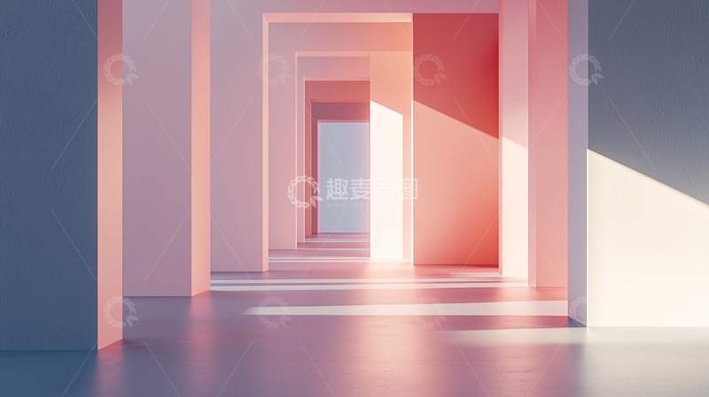 高清大图下载【趣麦麦图】光影走廊10