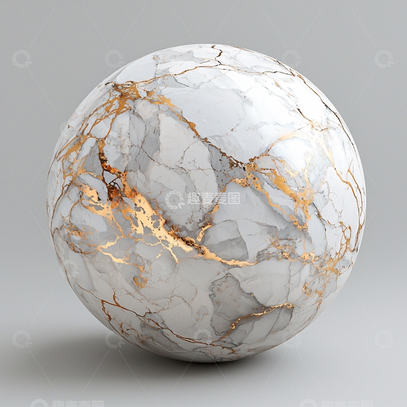 高清大图下载【趣麦麦图】白色大理石金色纹理