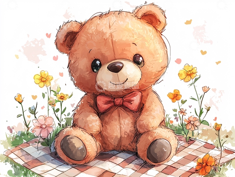 高清大图下载【趣麦麦图】可爱卡通小熊9