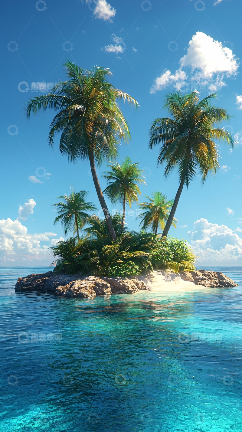 高清大图下载【趣麦麦图】热带小岛风景图