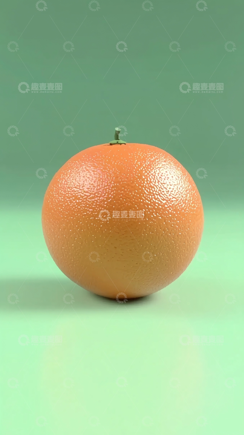 高清大图下载【趣麦麦图】单颗橙子