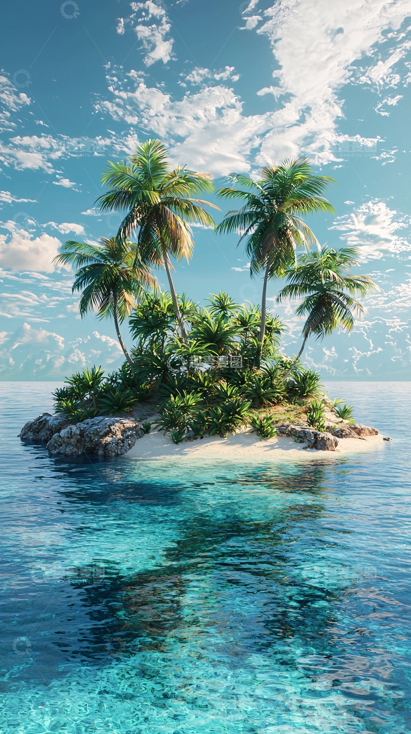 高清大图下载【趣麦麦图】热带小岛