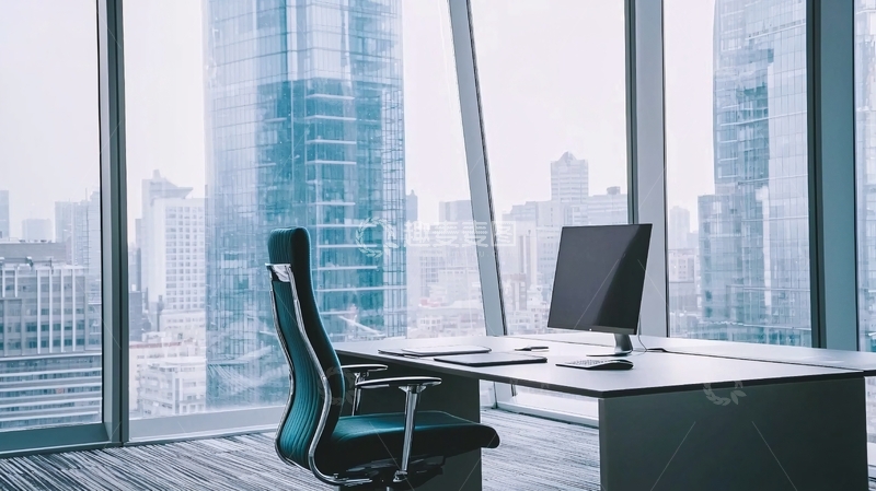 高清大图下载【趣麦麦图】现代化都市写字楼办公室