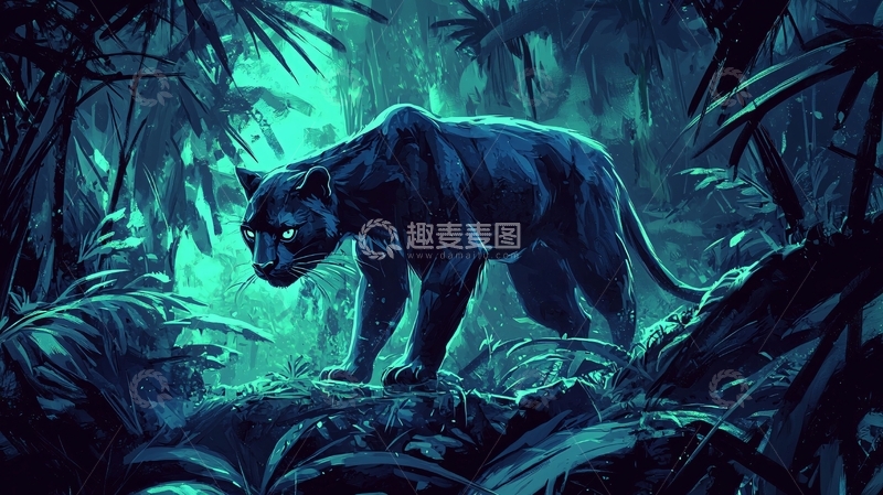高清大图下载【趣麦麦图】黑豹