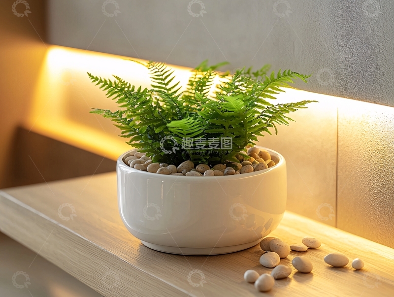 高清大图下载【趣麦麦图】盆栽蕨类植物