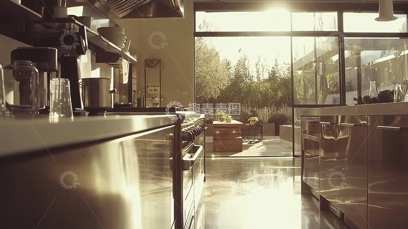 高清大图下载【趣麦麦图】阳光洒进厨房