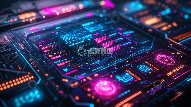 高清大图下载【趣麦麦图】科技感炫酷界面