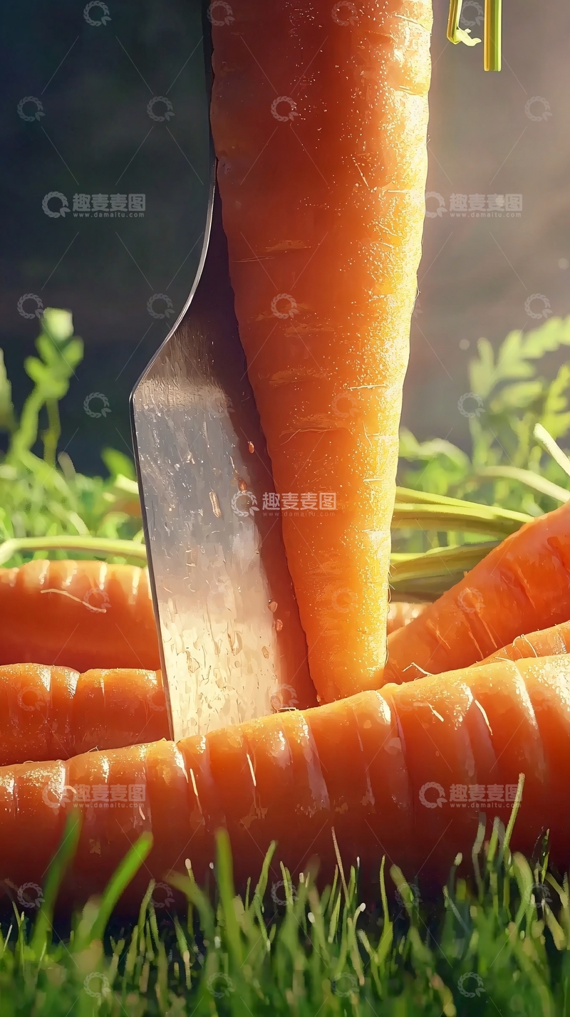 高清大图下载【趣麦麦图】新鲜胡萝卜特写