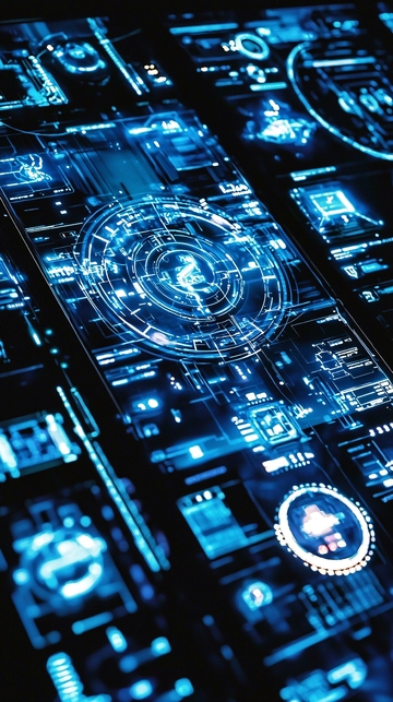 科技感蓝色界面