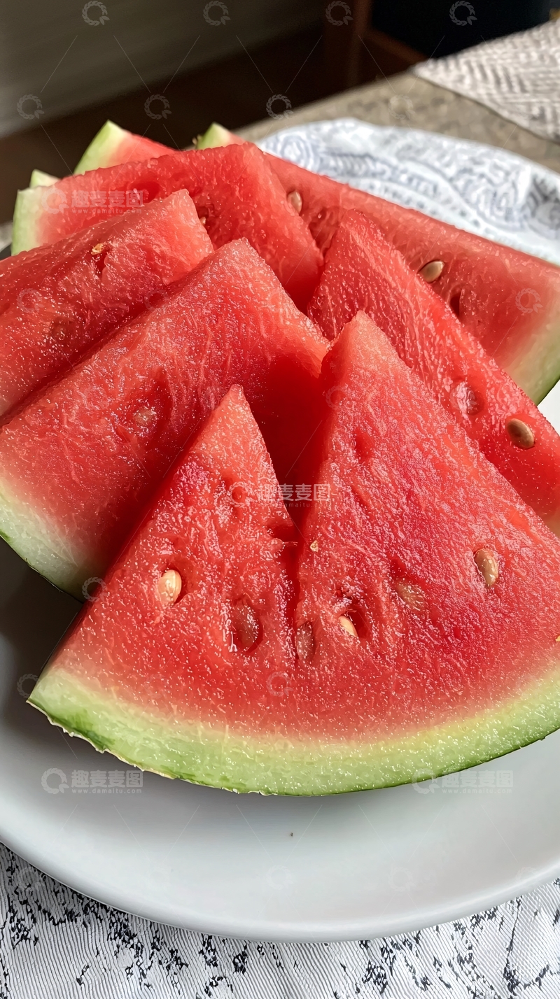 高清大图下载【趣麦麦图】西瓜切片