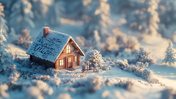 雪景小屋