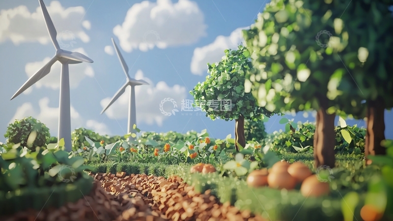 高清大图下载【趣麦麦图】绿色环保田园风光