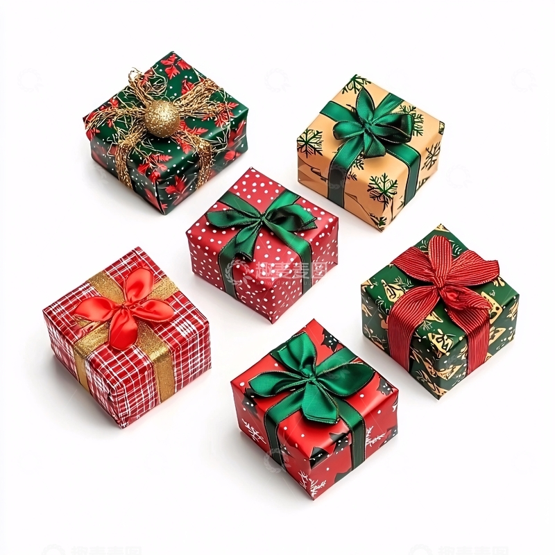 高清大图下载【趣麦麦图】圣诞礼物礼盒套装