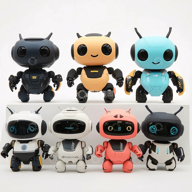 高清大图下载【趣麦麦图】可爱卡通机器人玩具