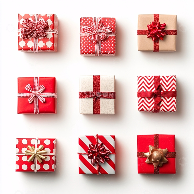 高清大图下载【趣麦麦图】红色系礼盒