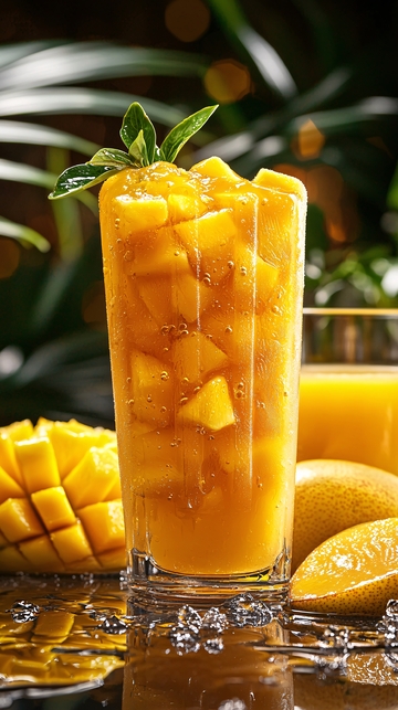芒果冰沙饮品