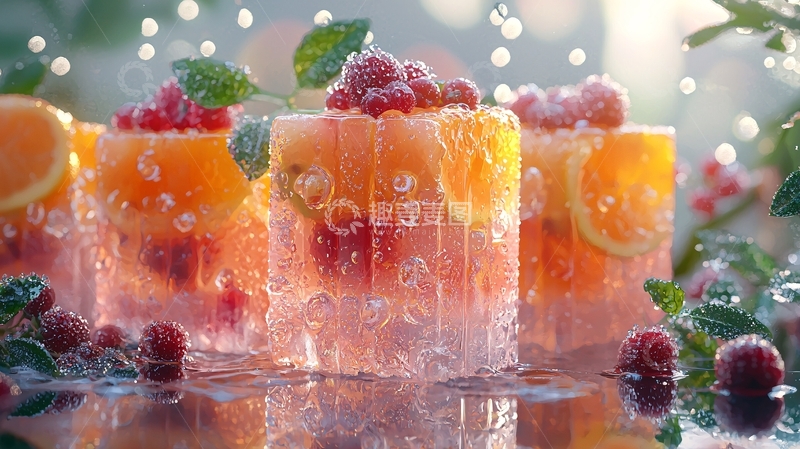 高清大图下载【趣麦麦图】冰冻水果饮品