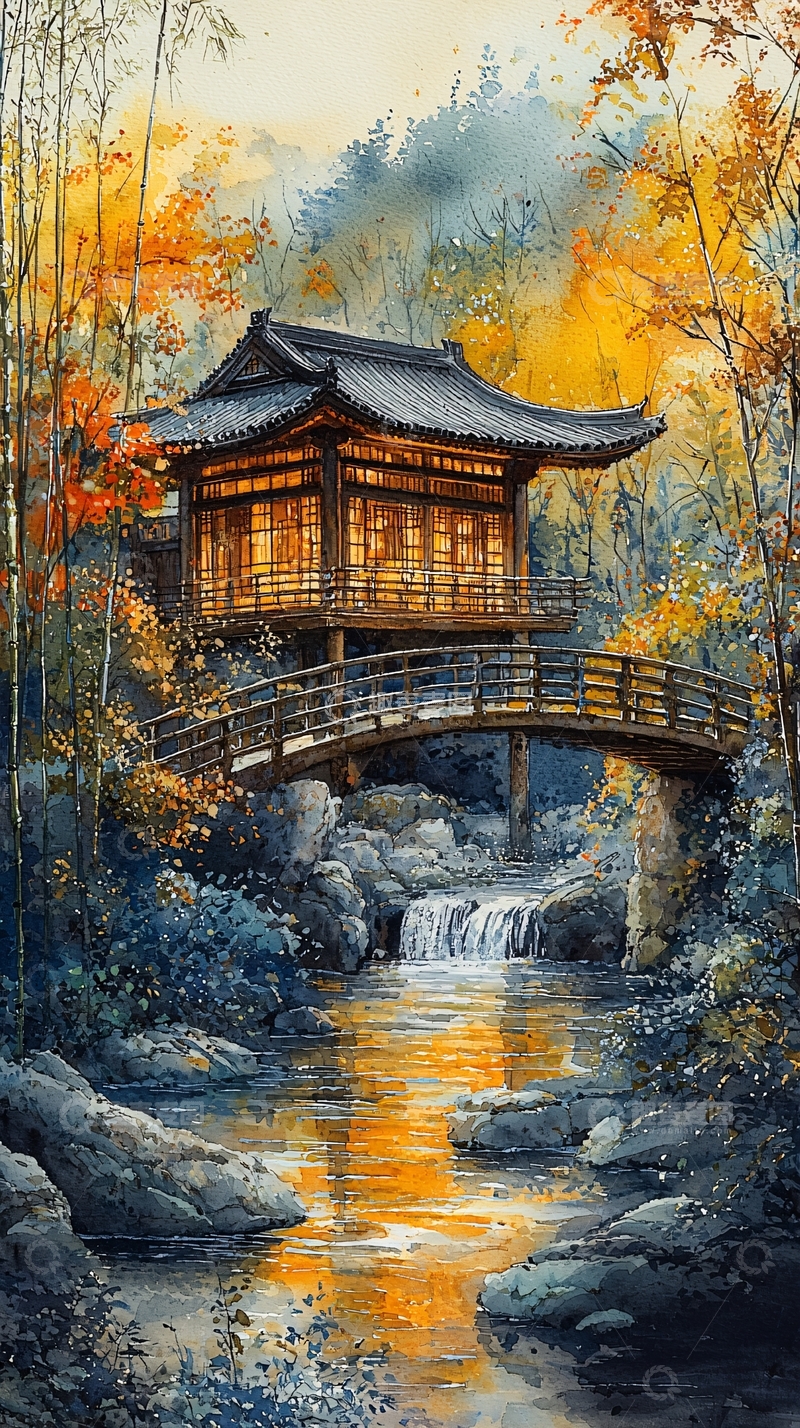 高清大图下载【趣麦麦图】秋日山间