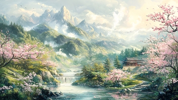 山水田园唯美风光