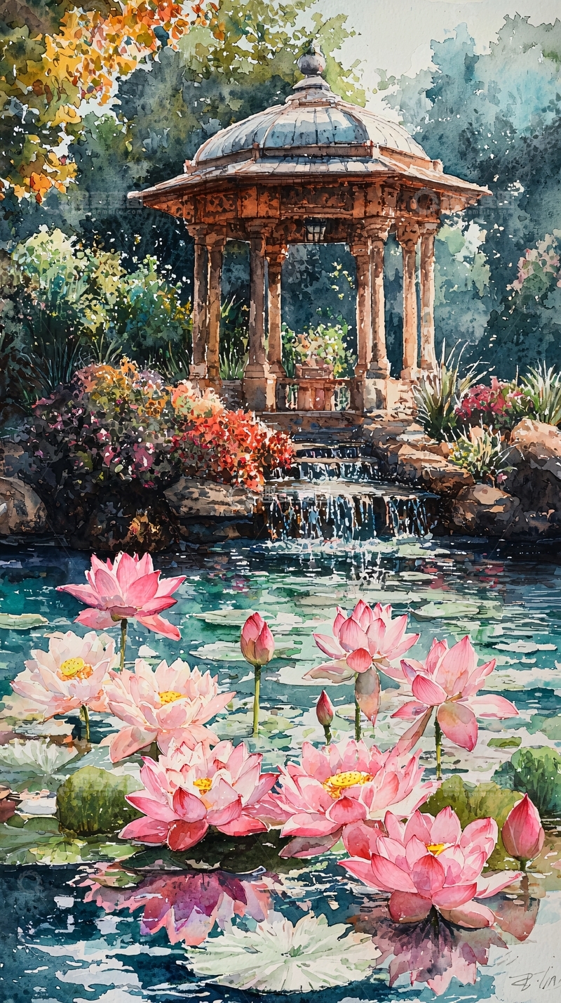 高清大图下载【趣麦麦图】水彩画