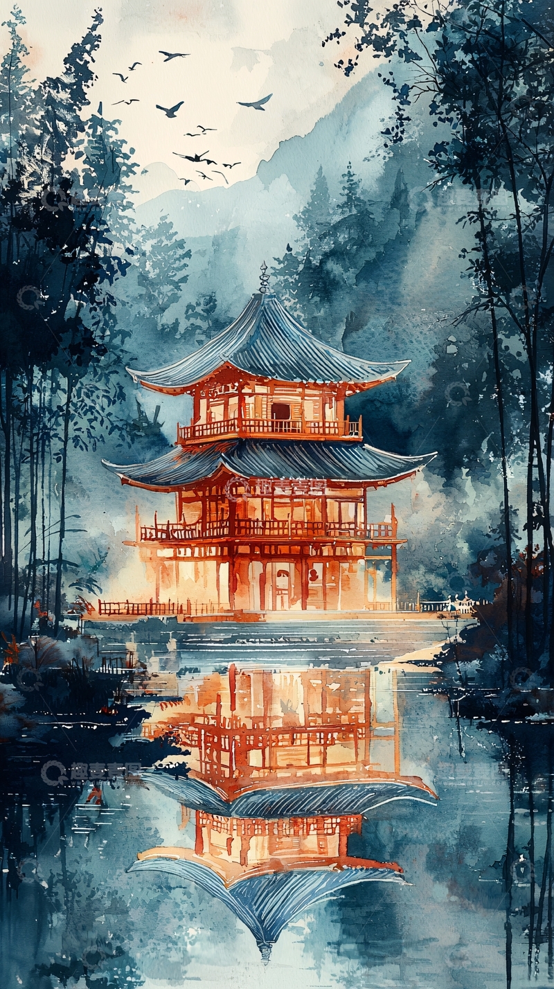 高清大图下载【趣麦麦图】水墨画