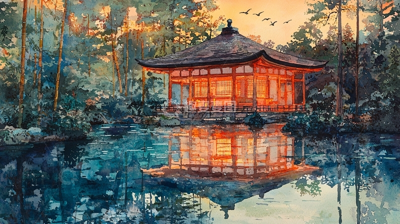 高清大图下载【趣麦麦图】日式建筑